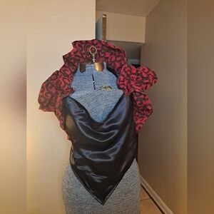 Ruffled Bolero with Halter w/brooch